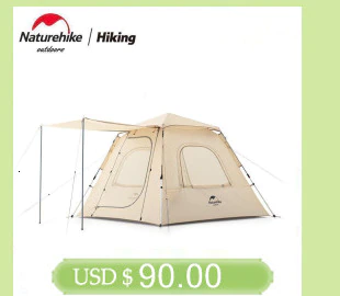 Cheap Goat Tents  2022 New Outdoor Camping Pyramid Four sided Automatic Tent One piece Tent Pole Five sided Breathable Tent Sun Tent   